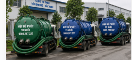 Hút bể phốt KCN Yên Phong uy tín, giá trọn gói – thông tắc cống áp lực cao 24/7