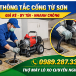 Thông Tắc Cống Từ Sơn Giá Rẻ – Uy Tín – Nhanh Chóng 24/7 | Gọi Ngay 0989287337